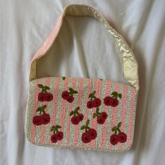 TJ maxx cherry bomb embroidered beaded bag - Picture 2 of 6